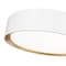 Z-Lite Kawan 1 Light Flush Mount, 12in. W x 5.25in. L, Matte White and Modern Gold 1014F12-MW-MGLD-LED - alternate 5